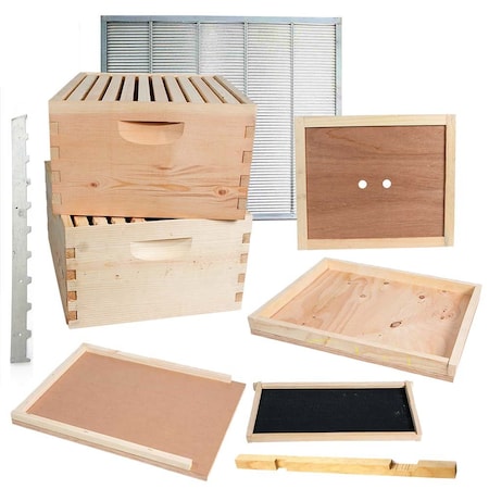 Good Land Bee Supply Double Deep Brood Box Beginners Beehive Kit GL-2BK